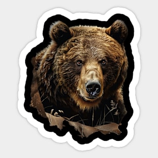 Sharing Spaces With Grizzly Bear Sticker